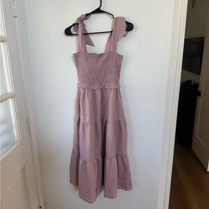 Pink Smocked Sundress